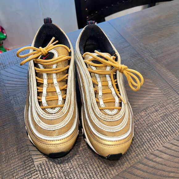 Nike air max 97 metallic gold women’s 7 - Picture 11 of 12